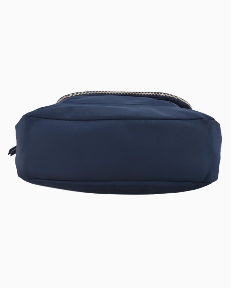 Bolsa Karl Lagerfeld Original Cara Flap Messenger Nylon Azul Feminina